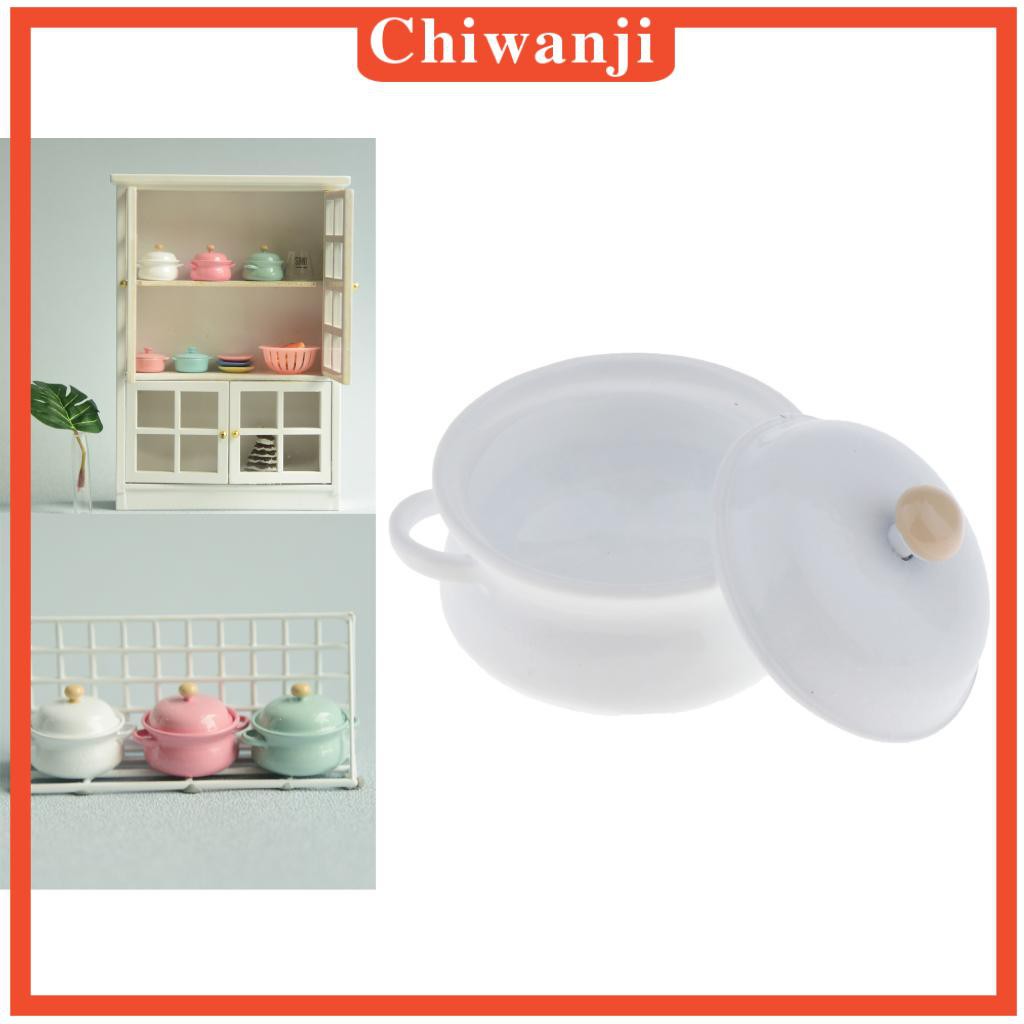 Mô Hình Nồi Nấu Súp Mini Tỉ Lệ 1: 12 Dùng Trang Trí Nhà Búp Bê