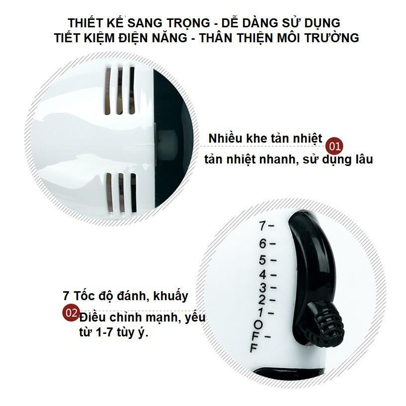 Máy đánh trứng cầm tay mini Scarlett 7 cấp tốc độ 180W, Máy đánh trứng mini thiết kế nhỏ gọn dễ dàng sủ dụng 7 cấp độ