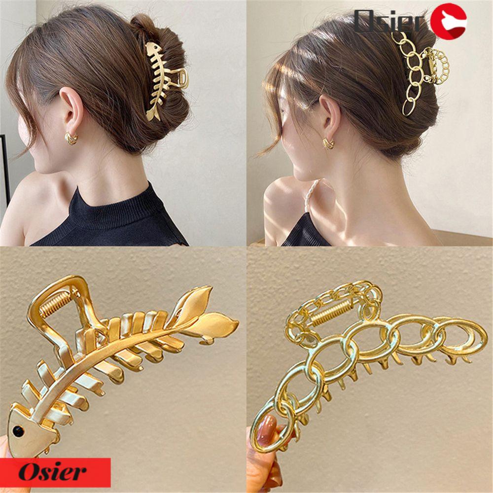 Kẹp Tóc Càng Cua OSIER1|Phụ Kiện Tóc Búi Giả Dày Dặn Có Móc Kẹp Chắc Chắn