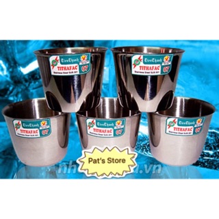 🌱[FREESHIP] Bộ 5 ly làm đá Inox TITHAFAC cao cấp thiết kế bền đẹp❤️