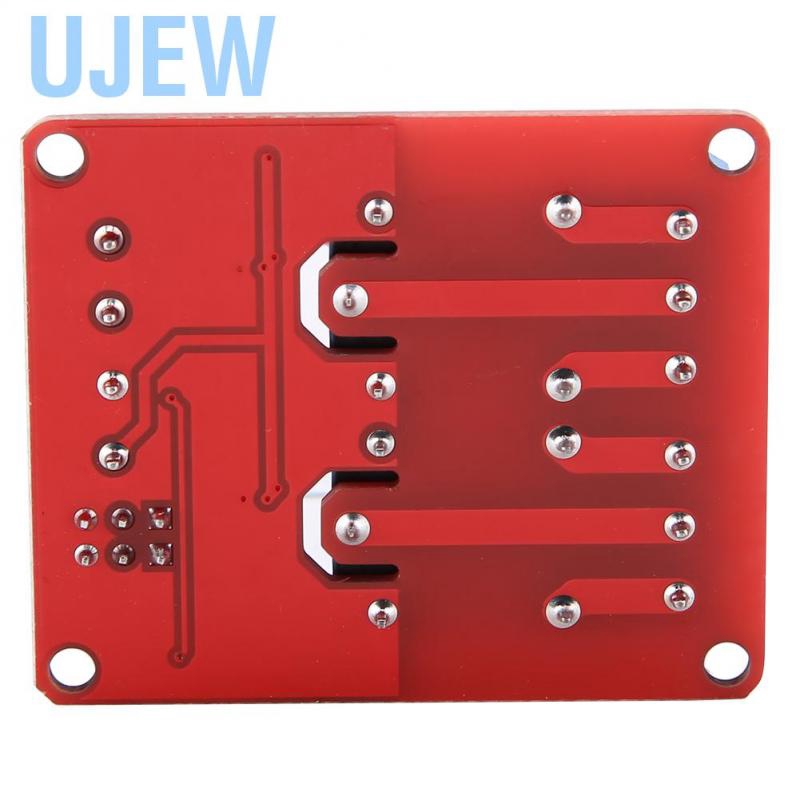 Ujew 2 Channel DC Or AC 5V 12V 24V Relay Module with Optocoupler Isolation High and Low Level Trigger Bistable And Latch