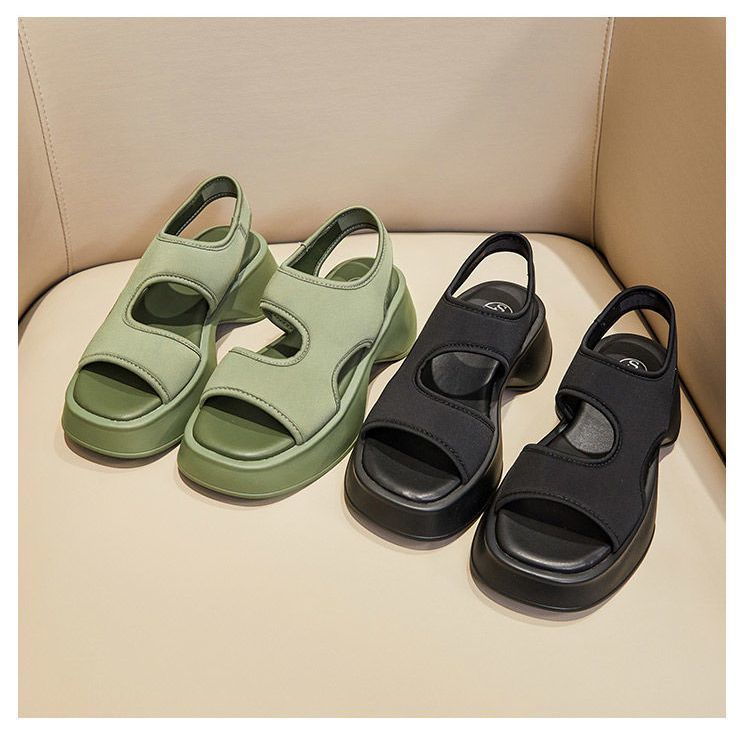 Giày Sandal Đế Dày Thời Trang Biển Xinh Xắn Cho Nữ