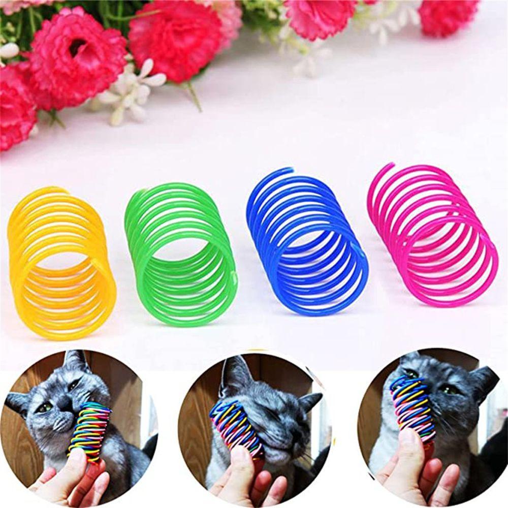 Đồ Chơi Lò Xo Bằng Polychromatic An Toàn Cho Mèo
