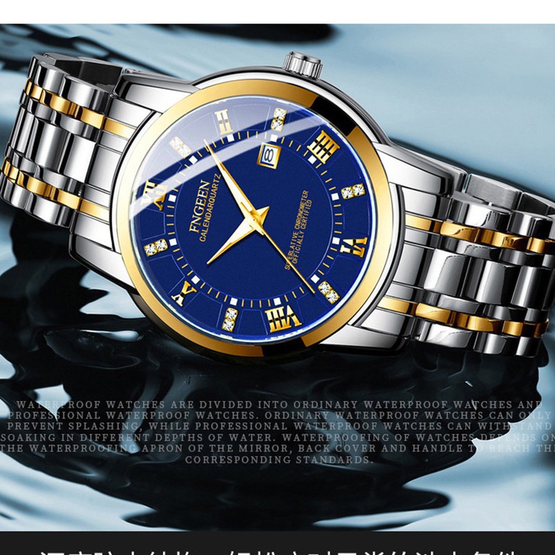 Đồng hồ nam chính hãng hiệu fngeen diamon dây thép cao cấp (tặng kèm hộp) | BigBuy360 - bigbuy360.vn