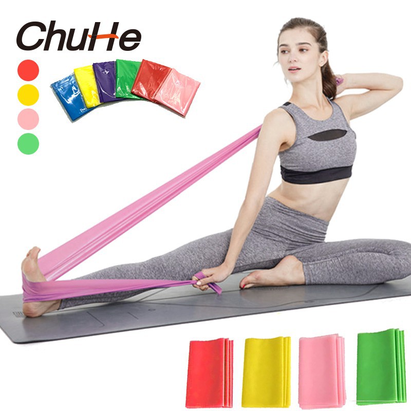 Dây đai kháng lực 1.5m co giãn giúp tập yoga tiện dụng chất lượng cao