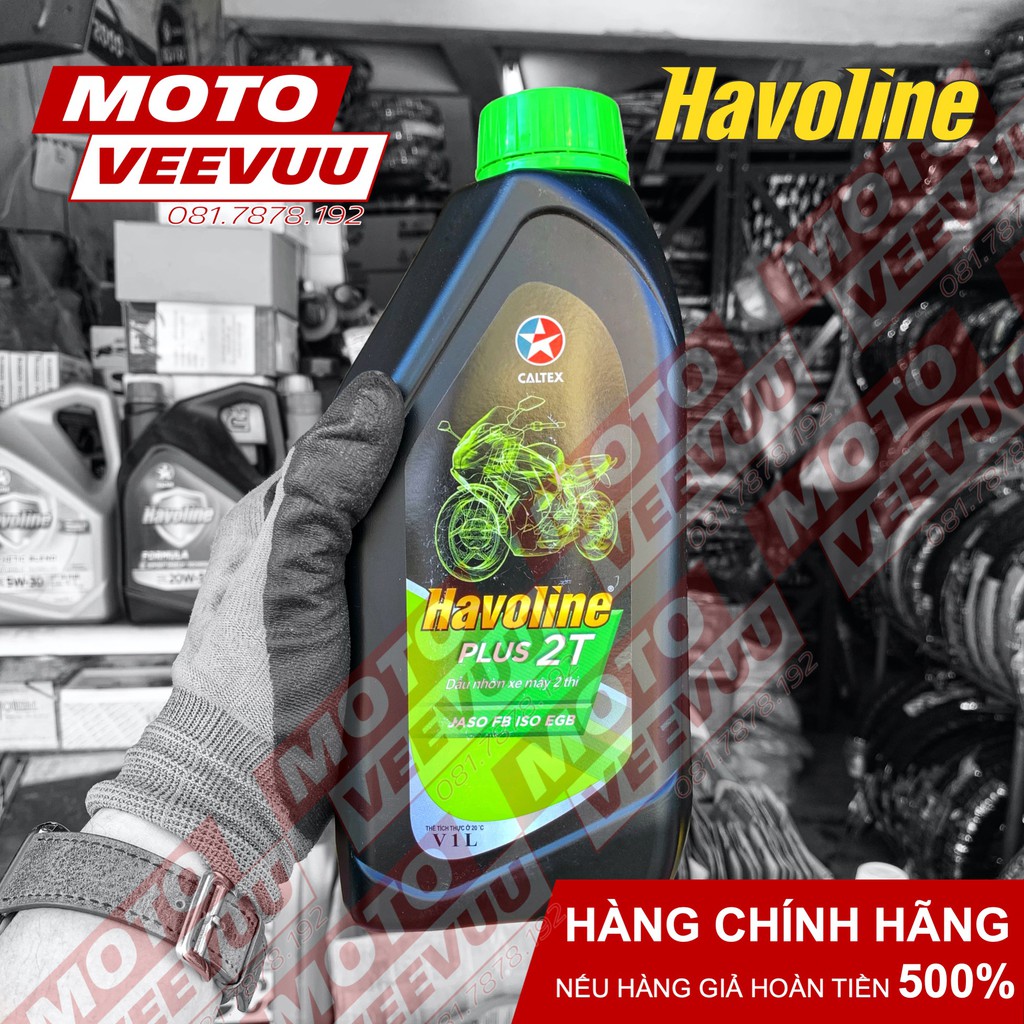 Dầu nhớt xe máy 2 thì Caltex Havoline Plus 2T 1 Lít