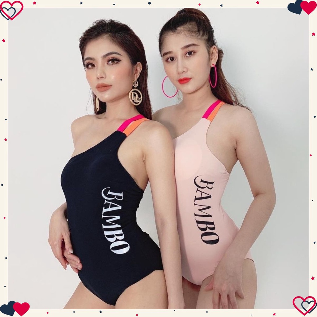 [CHẤT] SET LIỀN CHỮ BAMBO_đồ bơi kin đáo(KIDO PIJAMAS BIKINI)
