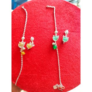 Phôi  lắc tay hồ ly bạc ta ( không đá)