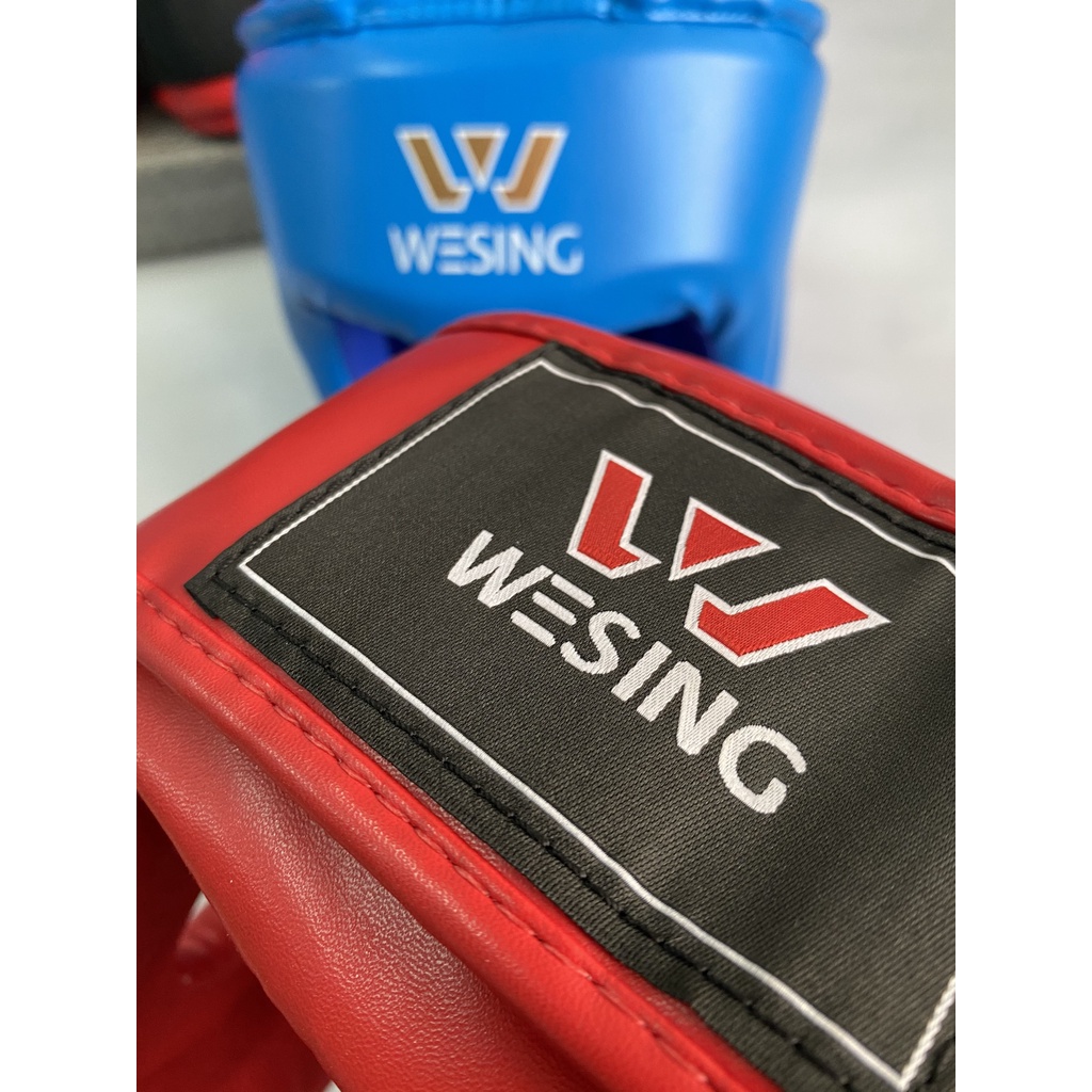 Mủ Nón tập luyện thi đấu WESING bằng da tổng hợp lót mút dày trong ngoài chắc chắn bảo vệ đầu tối đa bán theo 1 cái
