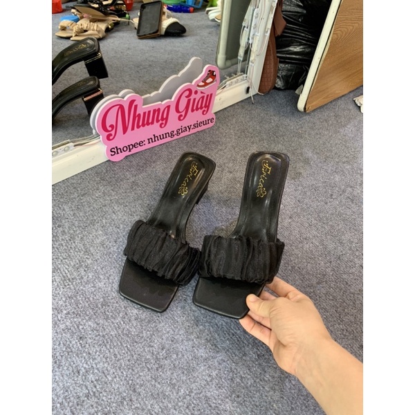 Dép nữ ,guốc nhún đế vuông 5cm