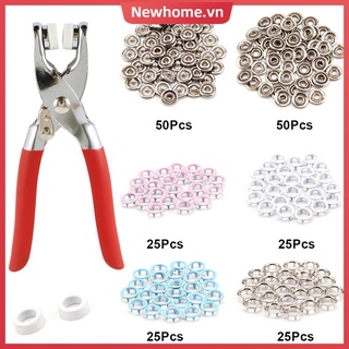  Combo Kềm bấm nút sắt loại xịn và bịch nút bấm quần áo 200pcs kìm bấm nút quần áo 