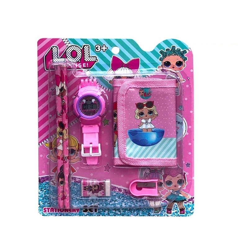 Lol Surprise Set 3 Món Đồ Chơi Gồm Mắt Kính + Ví + Mắt Kính + Đồng Hồ Hoạt Hình Cho Bé Trai Bé Gái Quà Tặng Giáng Sinh