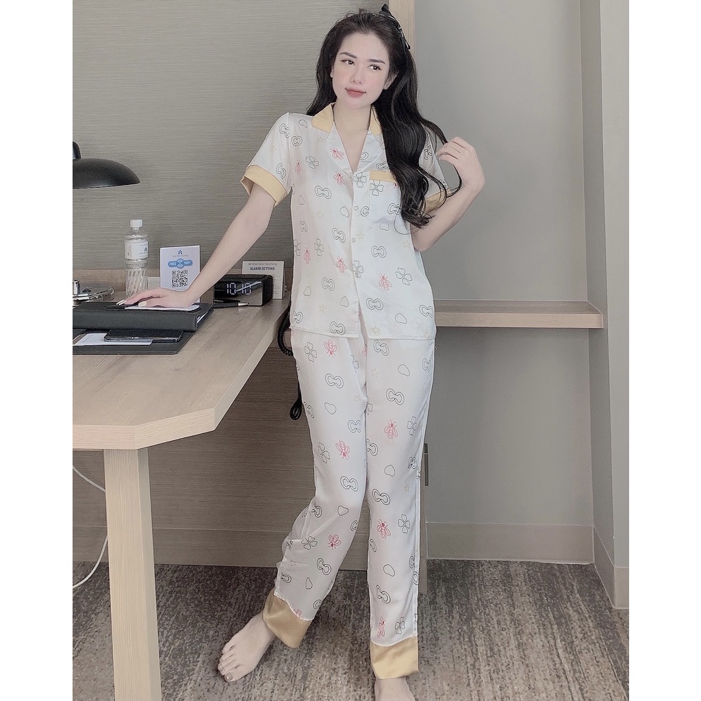 [Siêu Hot] Bộ đồ Pijama lụa💖Bộ lụa thiết kế Cộc Dài Họa tiết chất liệu mát lịm [HÀNG ĐẸP] [ẢNH THẬT +VIDEO] | BigBuy360 - bigbuy360.vn