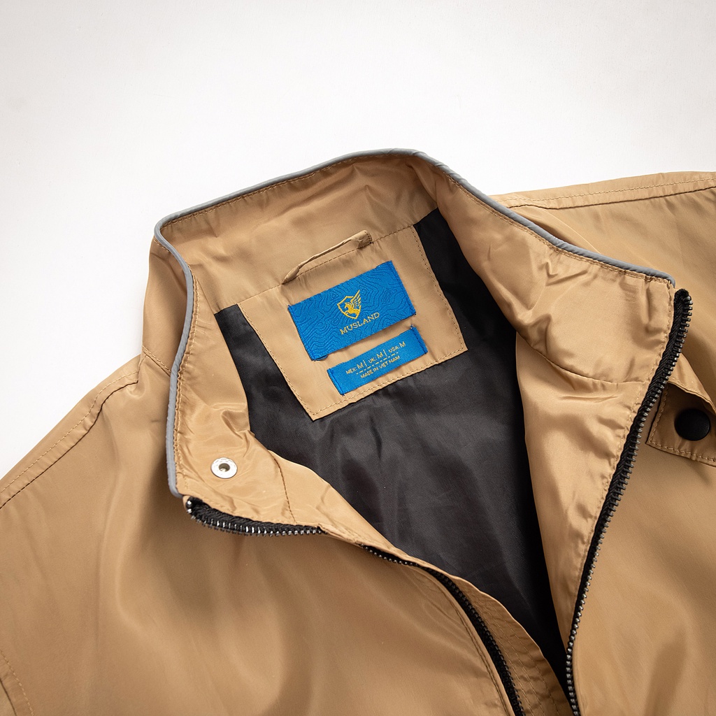 Áo Khoác Gió Jacket Musland AGOL01 - Áo Khoác Jacket Nam Chống Tia UV, Chống Nước Cực Tốt