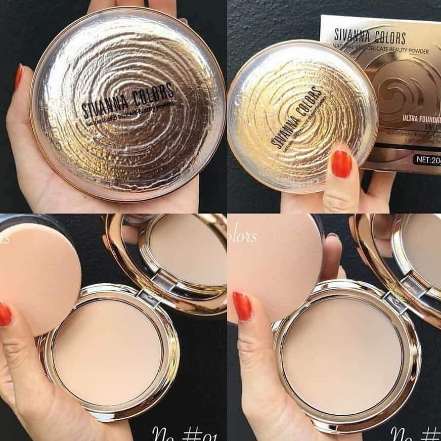 Phấn phủ kiềm dầu Sivanna Colors - Kiểm soát dầu 24h, che phủ cao, siêu mịn