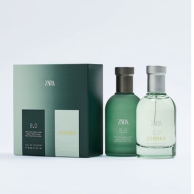 SET NƯỚC HOA ZARA 8.0 + 8.0 SUMMER EDT 80 ML (2.7 FL. OZ).