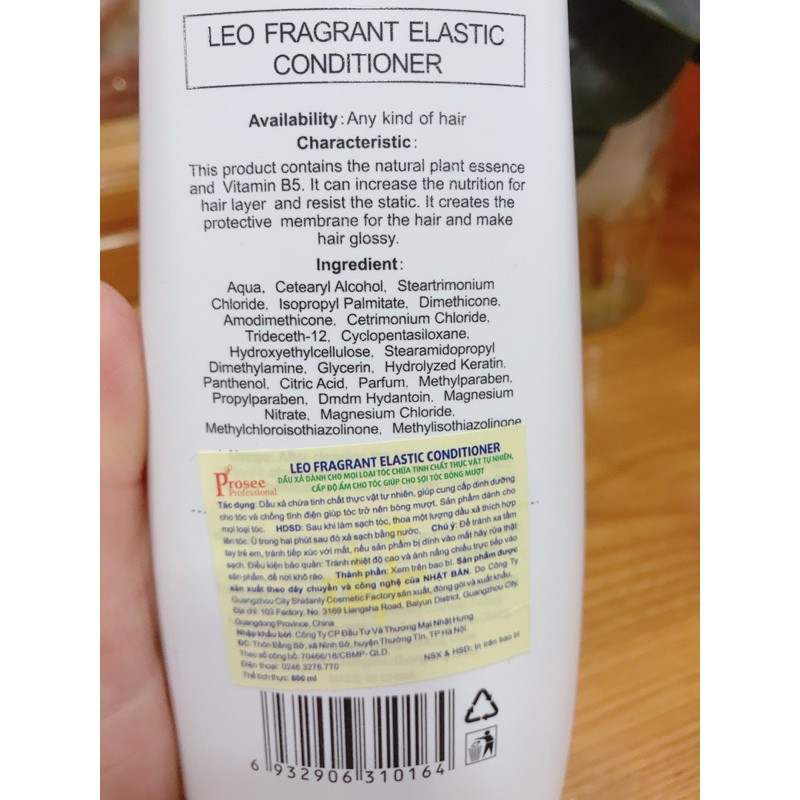 Cặp dầu gội xả siêu mềm mượt Leo prosee | BigBuy360 - bigbuy360.vn