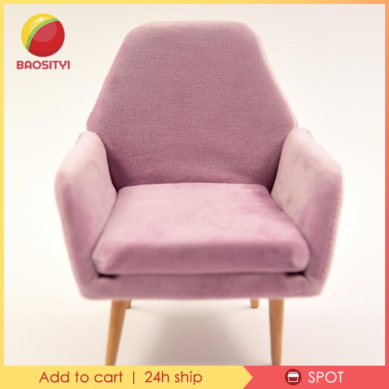 Ghế Sofa Gỗ Trang Trí Nhà Búp Bê Tỉ Lệ 1 / 6