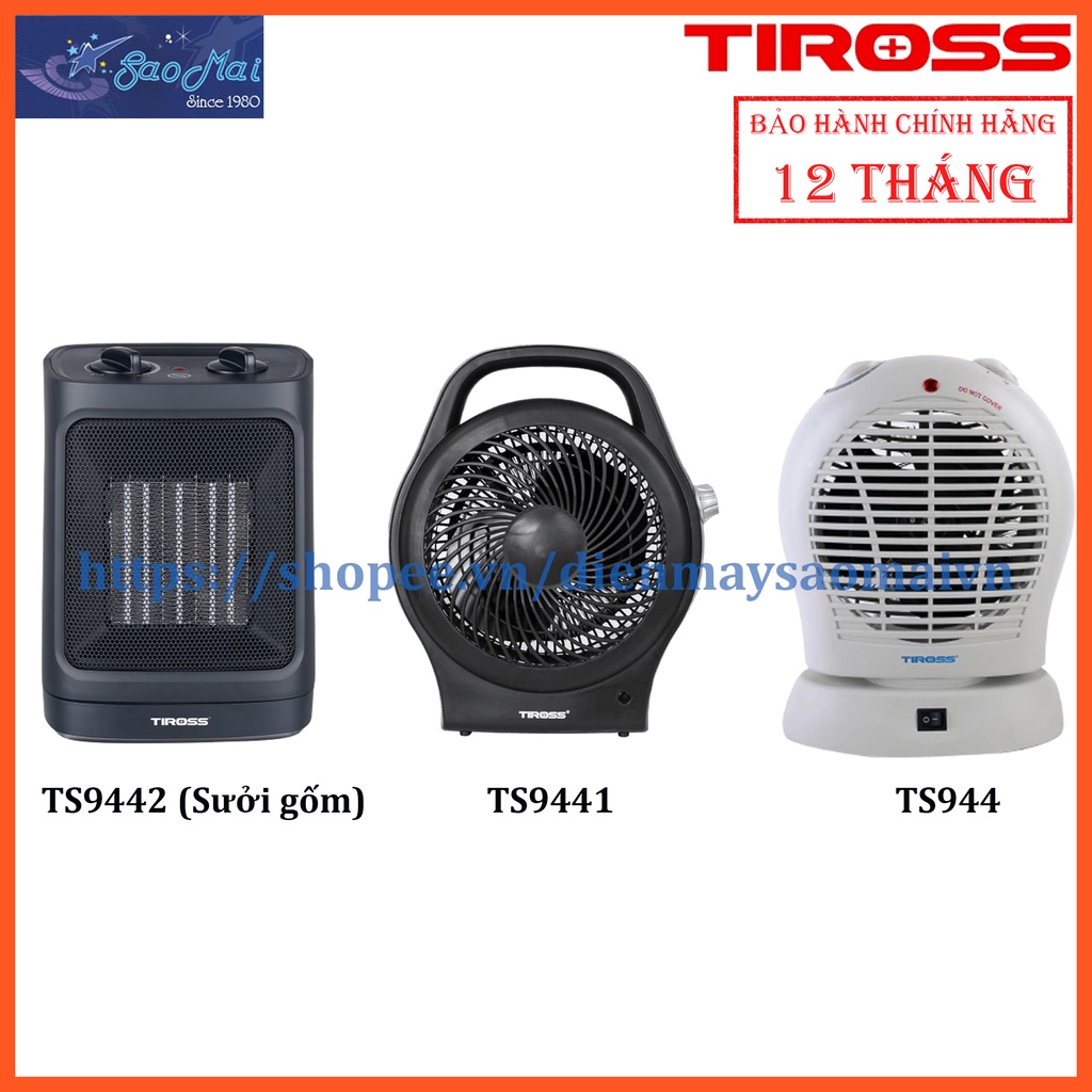 Quạt sưởi ấm Tiross TS9441 TS944 TS9442 - Chính hãng bảo hành 1 năm