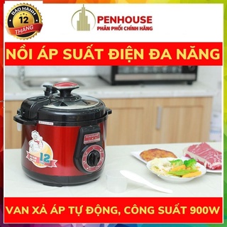 Nồi áp suất, nồi áp suất điện đa năng Sunhouse SHD1552 900W (dung tích 5L) - bảo hành chính hãng 12 tháng