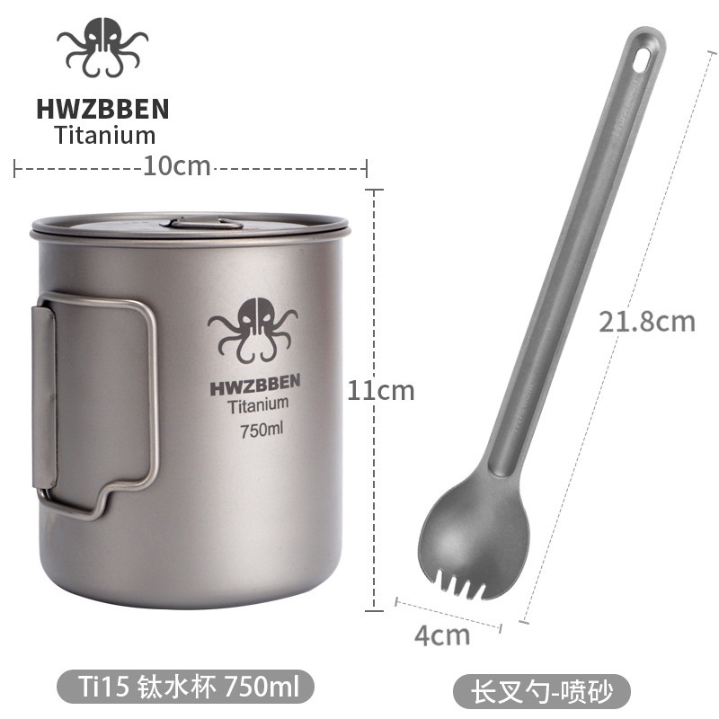 Bộ Dụng Cụ Ăn Uống Bằng Hợp Kim Titan Phong Cách Mới