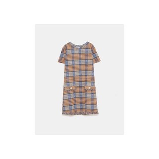 ĐẦM THUN SUÔNG HIỆU ỨNG VẢI TWEED