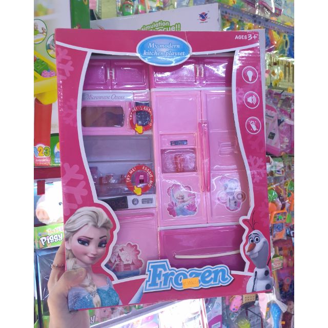 Tủ bếp Elsa Frozen đồ chơi nấu ăn cho bé gái