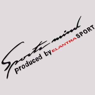 Tem sport mind dán capo xe ô tô Elantra