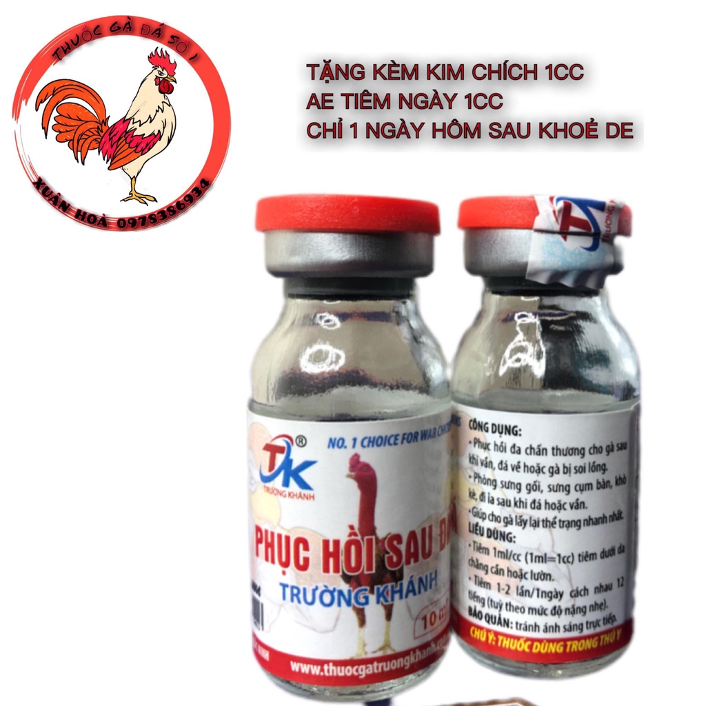 Phục hồi gà sau đá Trường Khánh 1 mũi sáng hôm sau đuổi mái bình thường