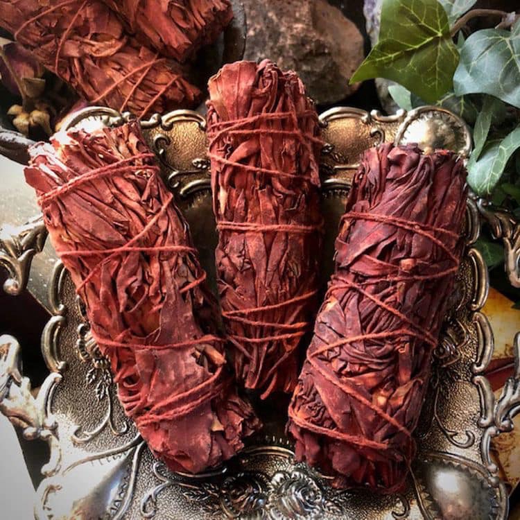 1 Bó xô thơm huyết rồng 4'' Dragon's Blood Smudge Stick 4 inch