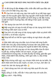 Cao Linh Chi Mật ong Hàn Quốc
