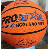 Quả Bóng Rổ ProStar Cao Su (Cam) Và Tặng Kim Bơm Bóng Và Lưới Đựng Bóng