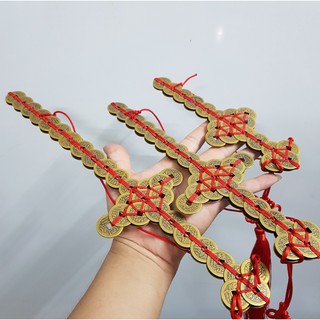 Kiếm tiền xu ngũ đế bằng đồng phong thuỷ