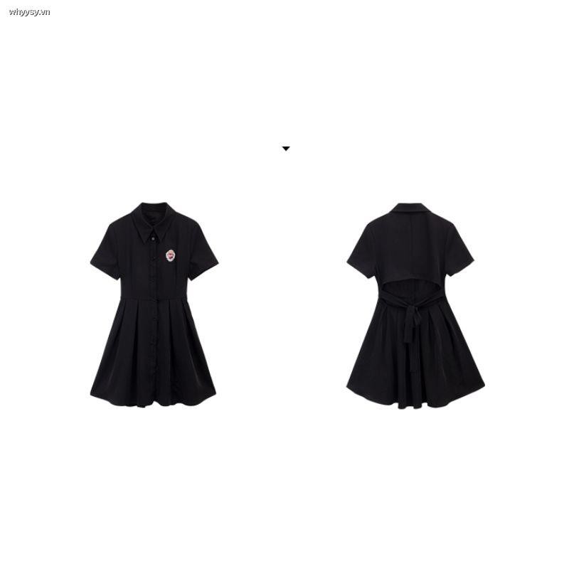 Đầm Cổ Polo Tay Ngắn Màu Đen Xếp Ly Thời Trang Mùa Hè Dành Cho Nữ 2021 15 Ngày | BigBuy360 - bigbuy360.vn