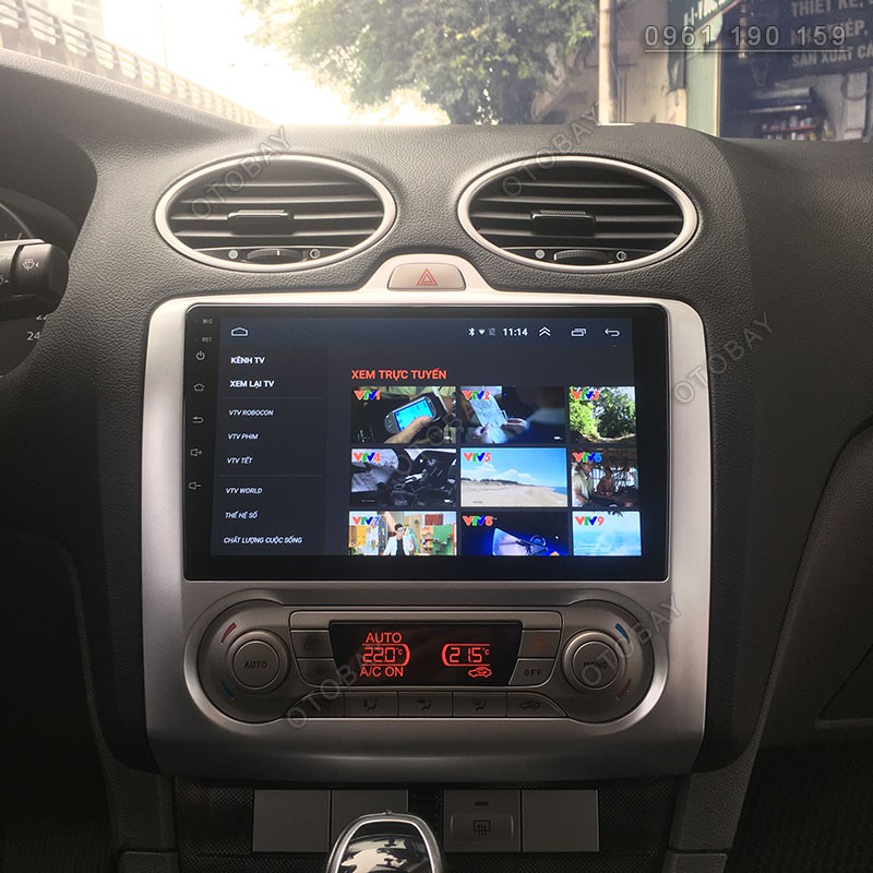 Màn Hình 9 inch Cho Xe FORD FOCUS 2005-2012,  Đầu DVD Android Tiếng Việt Kèm Mặt Dưỡng Giắc Zin Xe FOCUS