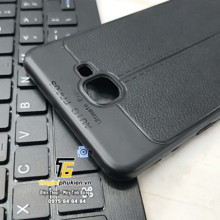 Samsung Galaxy A9 Pro 2016 - Ốp silicon giả da bảo vệ mặt lưng cho điện thoại