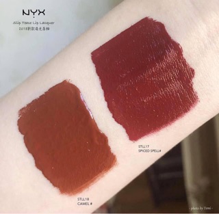 Son NYX Slip Tease Lip Lacquer màu Camel