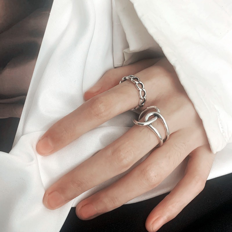 Nhẫn Hợp Kim Kiểu Dáng Đơn Giản, Thời Trang Cho Nữ
