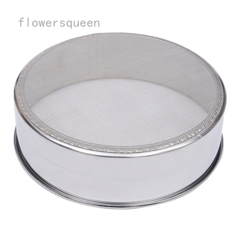 flowersqueen Dụng cụ rây bột bằng thép không gỉ chất lượng cao