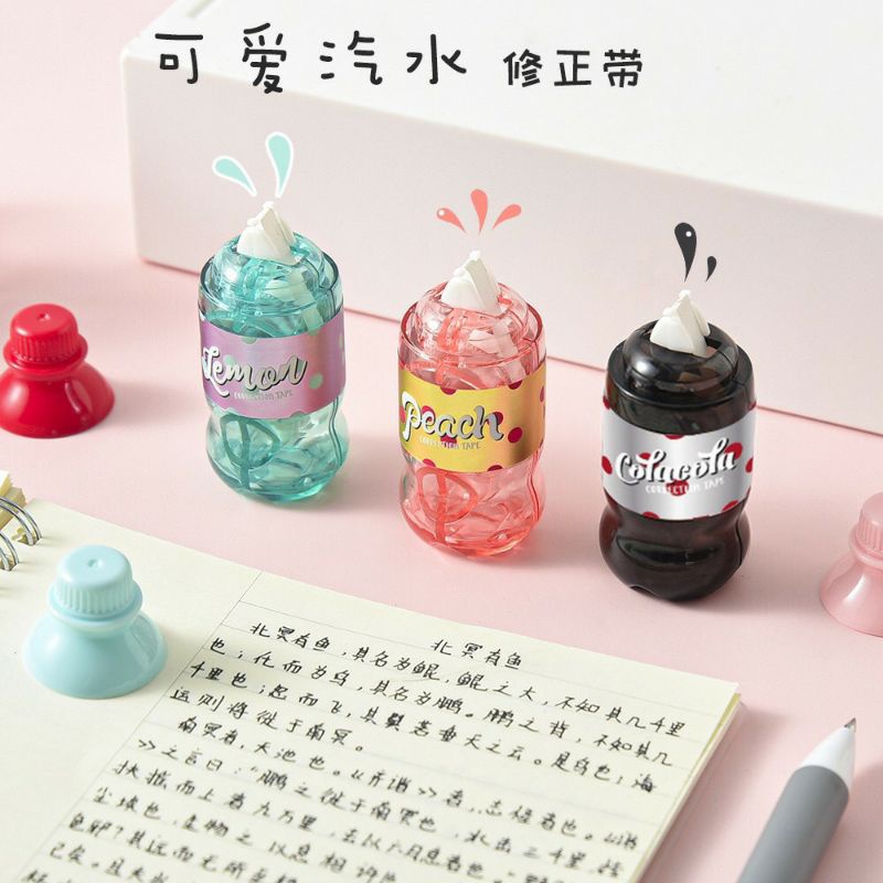 Bút xóa kéo mẫu chai nước cute