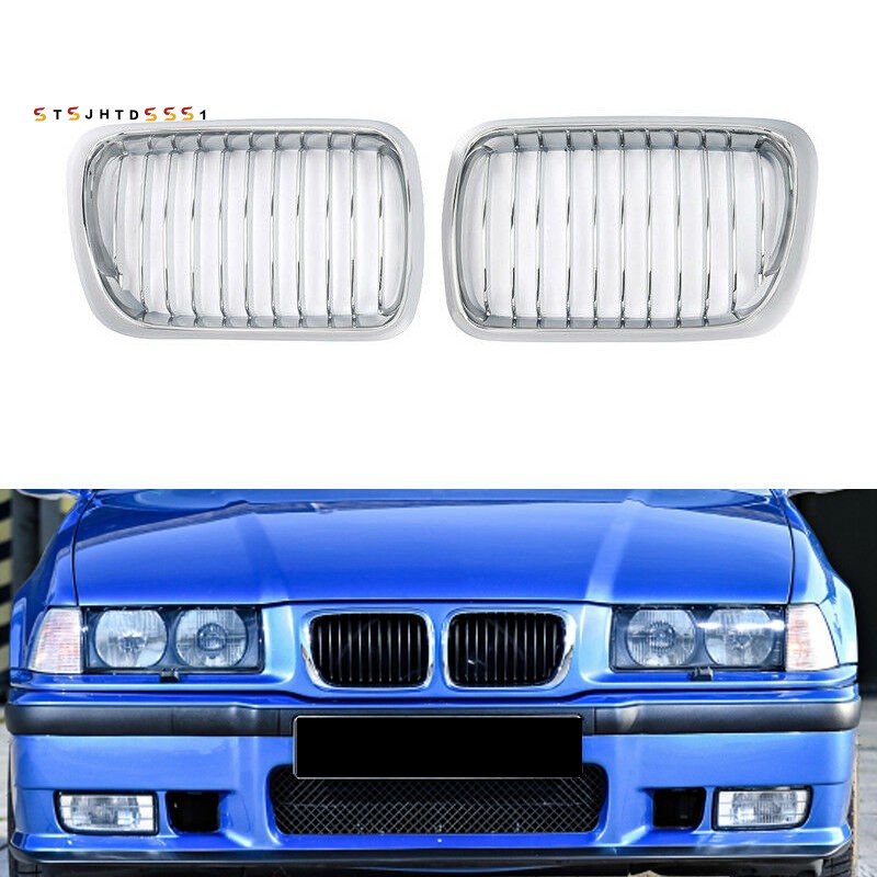 Lưới Tản Nhiệt Gắn Mui Xe Hơi Cho-Bmw M3 E36 3 Series Coupe Sedan M Look 97-99 51138195151 51138195152