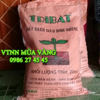 Đất dinh dưỡng chuyên dùng trồng rau sạch cây kiểng TRIBAT 10KG - bao 20 dm3
