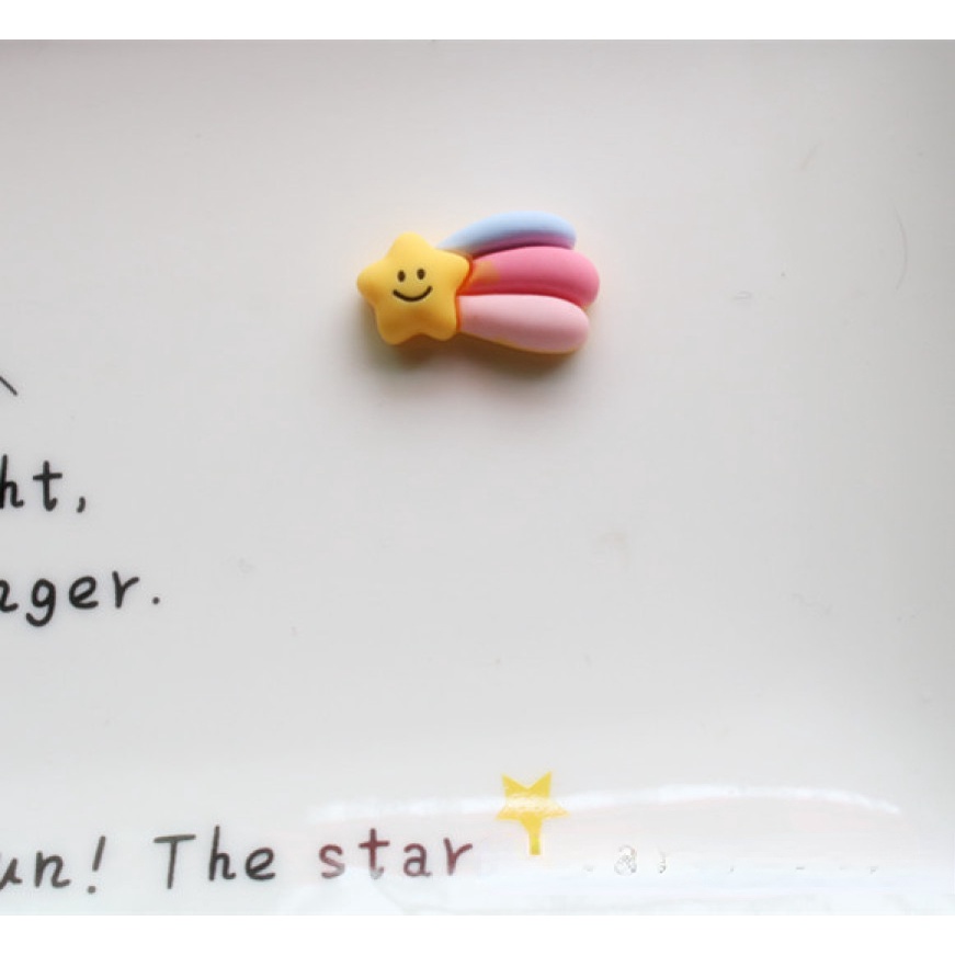 Set 10 Phụ Kiện Trang Trí Điện Thoại/Kẹp Tóc/Kẹp Tóc Hình Đám Mây/Ngôi Sao/Cầu Vồng Xinh Xắn