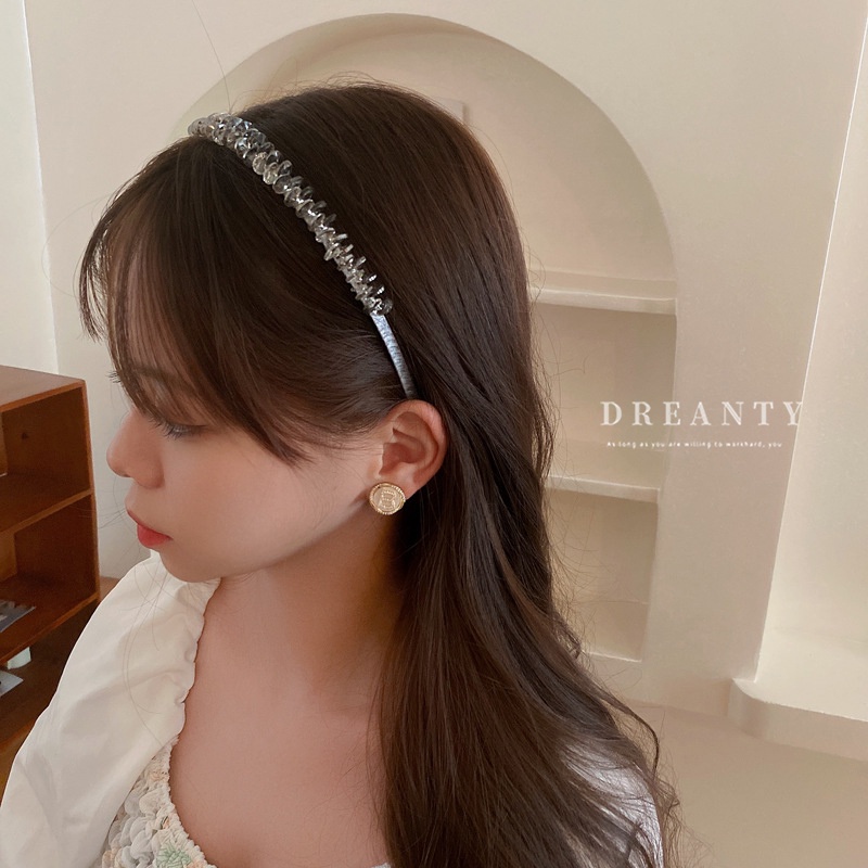 Băng Đô Đính Kim Cương Giả Phong Cách ins Mới Siêu Cổ Tích Niche De