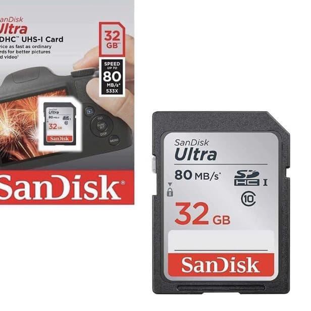 SANDISK 8 Thẻ Nhớ SDHC 32GB CLASS 10 UHS 80Mbps | BigBuy360 - bigbuy360.vn