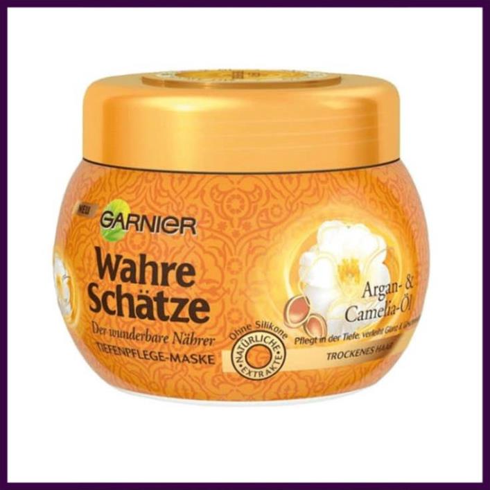 Kem ủ tóc Dưỡng Tóc Mềm Mượt Garnier Wahre schätze Pháp 300ml