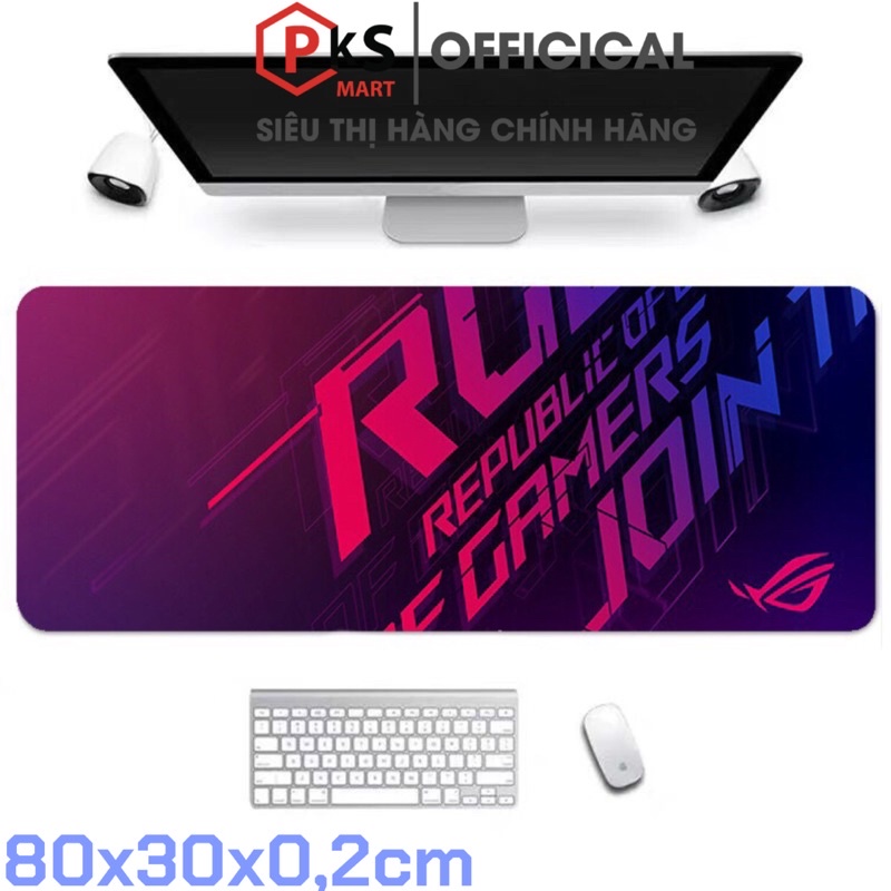 [Pad Chuột] Lót Chuột Cỡ Lớn Gaming ASUS-ROG 80x30 In Hình Sắc Nét May Bo Viền Chắc Chắn Nhiều Mẫu Mã - PKSMART | BigBuy360 - bigbuy360.vn