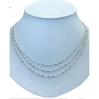 Dây chuyền bạc ý dạng phay lá