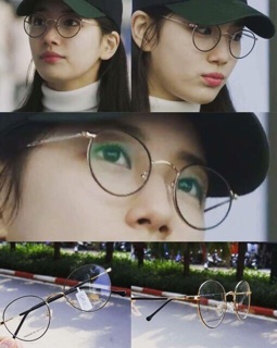 Mắt kính tròn ngố hàn quốc
