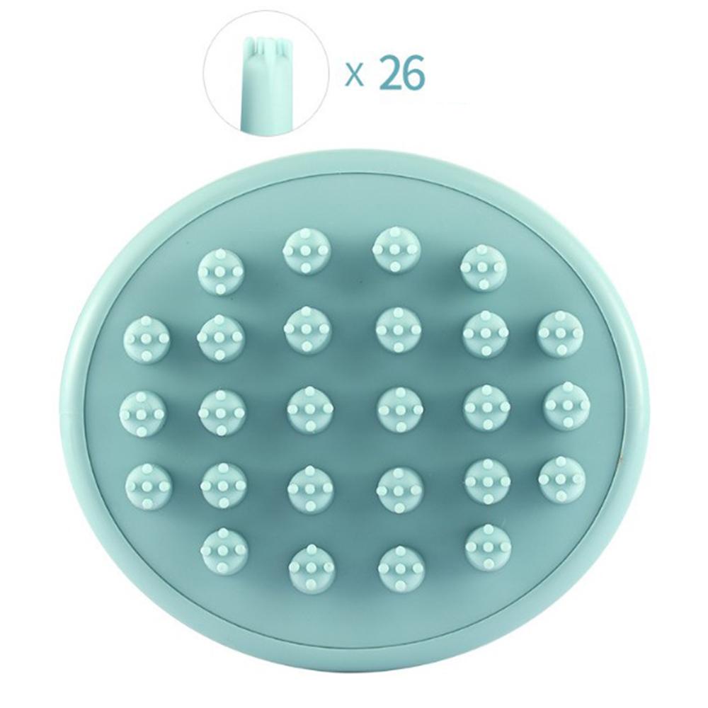 ANEMONE Bàn Chải Gội Đầu Bằng Silicone Mềm Giúp Tuần Hoàn Máu Và Mát Xa Da Đầu